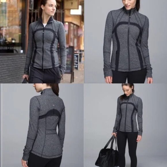 Lululemon Tweed Define Jacket Sz 8 - Picture 2 of 2